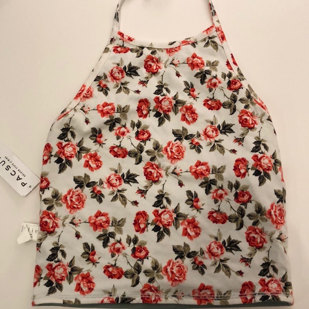 Floral Halter Top (reversible)